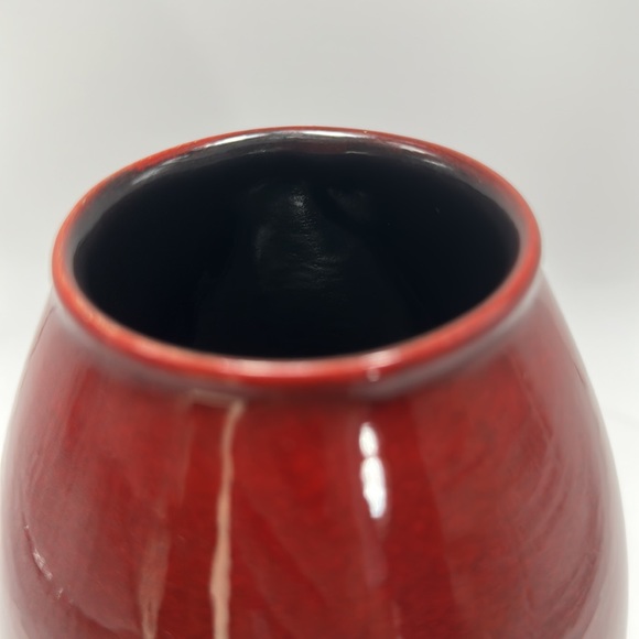 Vintage Oxblood Red Ceramic Vase by Amano Made in Germany - Picture 4 of 9